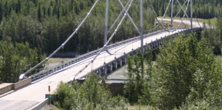 Lower Liard River Bridge Alaska Highway British Columbia