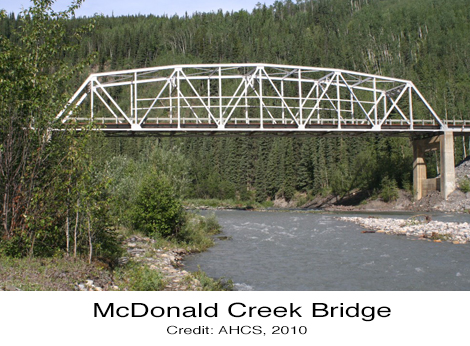 McDonald Creek Bridge Alaska Highway British Columbia