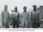 Alaska Highway Construction African American Regiment Charlie Lake British Columbia 1942