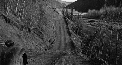 Alaska Highway Construction Pioneer Road Tetsa River