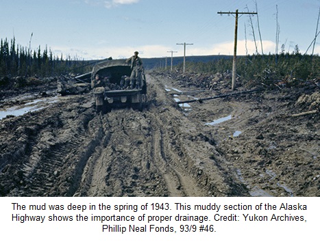 Alaska Highway Construction Mud